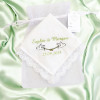 Personalised Wedding Hanky Doves Personalised Lace Handkerchief