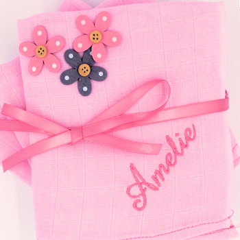 personalised muslin cloths