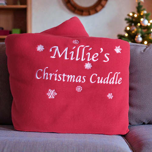 Christmas Throw Blanket Personalised Fleece Throw