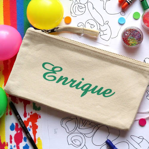 Personalised Pencil Case Canvas Pen & Pencilcase