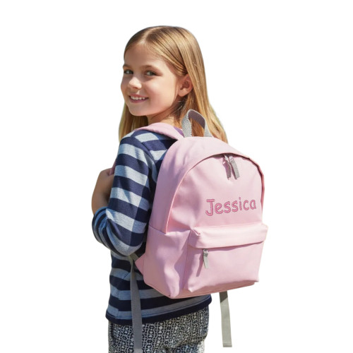 Personalised Pink Backpack Childrens School Rucksack Personalised Pink Backpack Childrens School Rucksack