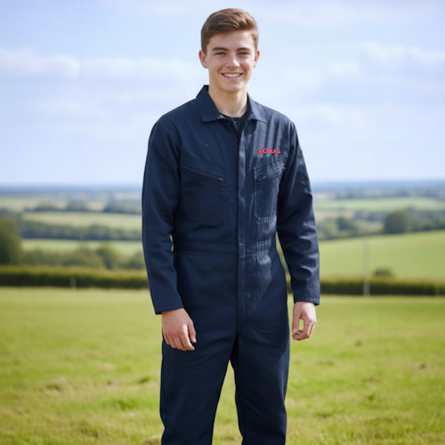 Childrens Personalised Overalls Coveralls Navy Boilersuit 14 Years
