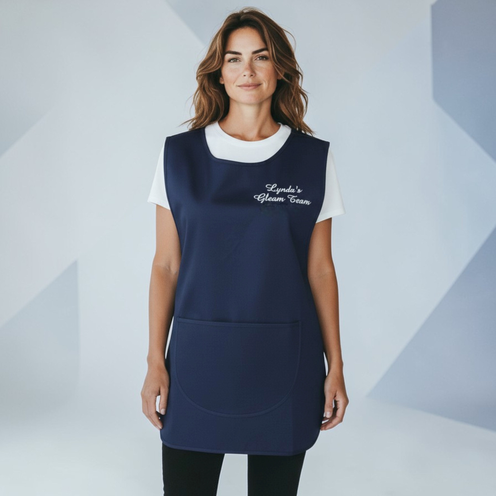 Personalised Tabards Navy Blue Embroidered Workwear