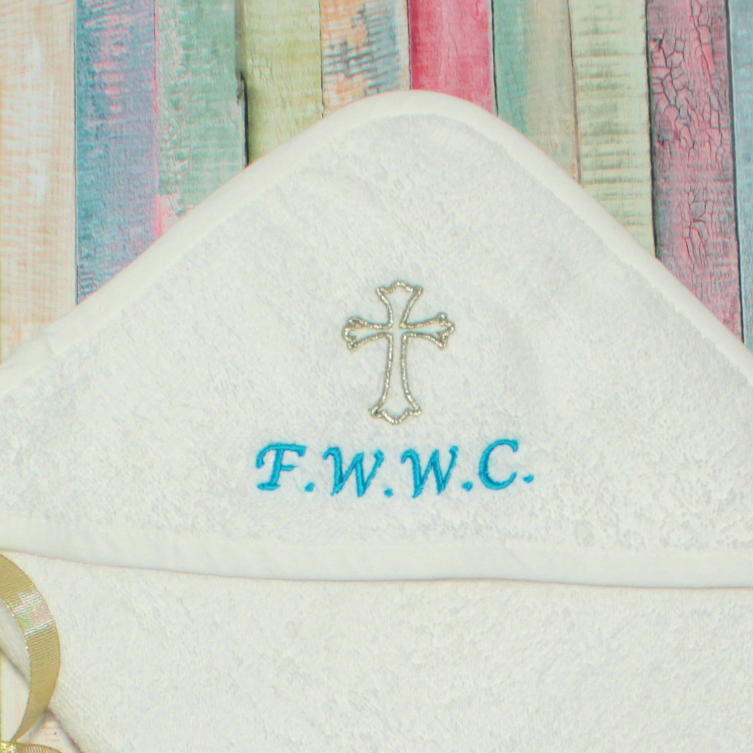 Christening Towel Baby Baptism Hooded Towel