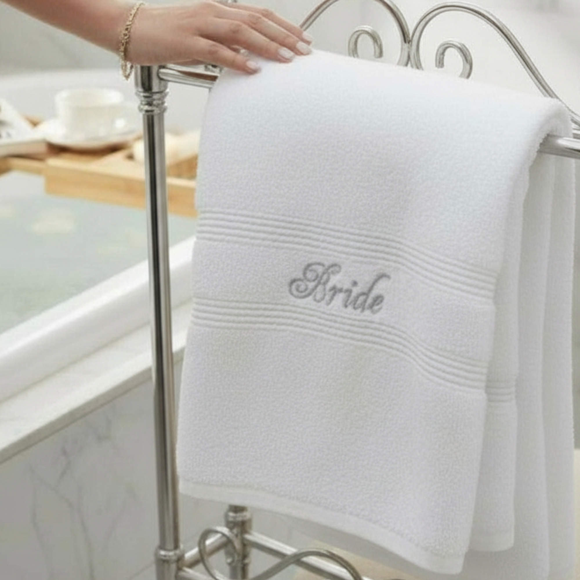 Bridal Towel Wedding Bride Bath Gift