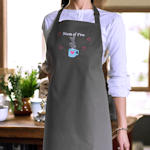 Personalised Kitchen Apron Embroidered Cup of Love Apron