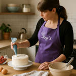 Personalised Ladies Apron Purple Chefs Apron