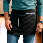 Black Single Pocket Waist Apron