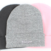 Personalised Beanie Hat Dark Grey Cuffed Hat