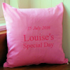 Personalised Cushions Embroidered Message Cushion