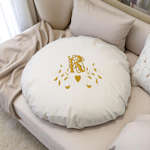 Round Cushion Personalised Embroidered Cushion