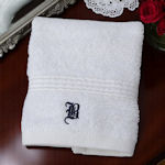 Gothic Monogram Flannel Old English Initiall Face Cloth
