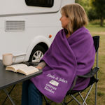 Caravan Blanket Personalised Embroidered Throw