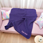 Personalised Blanket Purple Snuggle Throw