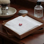 Custom Monogram Handkerchiefs Box Set Gents Personalised Combined Initials