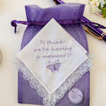 Ladies Keepsake Handkerchief Personalised Special Message Lace Hanky