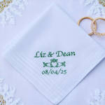 Claddagh Handkerchief Irish Celtic Wedding Gift Hanky