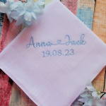 Engagement Gift Hanky Mans Personalised Handkerchief