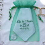 Claddagh Handkerchief Irish Celtic Wedding Gift Hanky