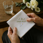Personalised Handkerchief Cala Lily Mens Hanky