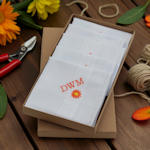 Gardeners Gift Handkerchiefs Gift Box Set of 5 African Daisy Hankies