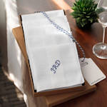 Mens Personalised Handkerchiefs Set of 5 Gift Boxed Hankies