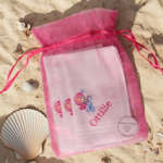 Childs Personalised Handkerchiefs Mermaid Hankies Gift Set of 3