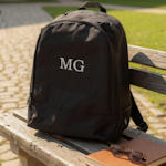 Black Embroidered 18L Rucksack