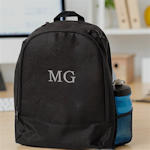 Personalised Backpack Black Embroidered 18L Rucksack