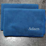 Personalised Microfibre Cloth Large Royal Blue Cloth Polishing Car Cleaning