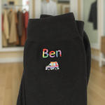 Fun Car Gift Socks Mens or Womens Named Socks