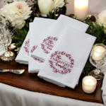 Personalised Cloth Napkins Family Name Dinner Napkin