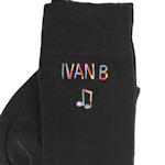 Music Gift Socks Mens or Womens Named Socks