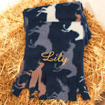 Childs Horses Scarf Personalised Pony Tassel Scarf