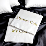 Personalised Pillowcases Oxford Egyptian Cotton White Pillow Set