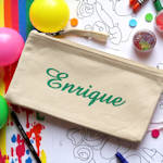 Personalised Pencil Case Canvas Pen & Pencilcase