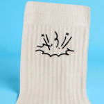Printed or Embroidered Socks Business Name or Logo Personalised
