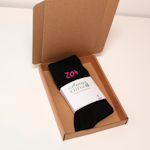 Personalised Socks Ladies Black Socks