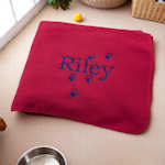 Pawprints Personalised Dog Blanket