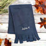 Childrens Navy Scarf Kids Personalised Scarf