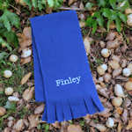 Childrens Royal Blue Scarf Kids Personalised Scarf