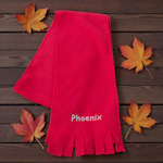 Childrens Red Scarf Kids Personalised Scarf
