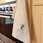 Couples Anniversary Tea Towel Mr and Mrs Teddy Bear Gift