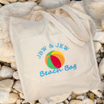Beach Bag Personalised Beach Ball Tote Bag