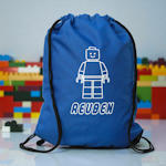 Personalised Lego Theme Bag School Sports PE Gym Sack