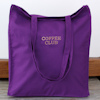 Purple Shoulder Tote Bag Personalised Print Cotton Tote