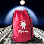 Personalised Childrens Drawstring Bag Personalised Spaceman PE Sack