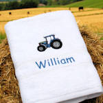 Tractor Towel Personalised Bath Towel