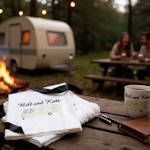 Caravan Towels Gift Set Personalised Hand and Tea Towel