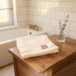 Personalised Initial Flannels Monogram Embroidered Face Cloth Pair